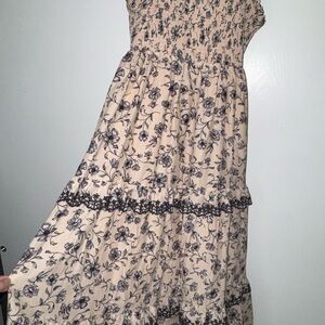 Haute Hippie Cream | Black Floral Dress | Mommy & Me